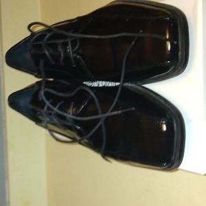 NEW w/Box Men's Calvin Klein Black Dress Oxford Fedor Box F4034 Black Sz…